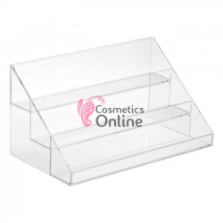 Suport pentru lacuri/ oje de unghii  din plastic cu 3 nivele Transparent MJ 1237993
